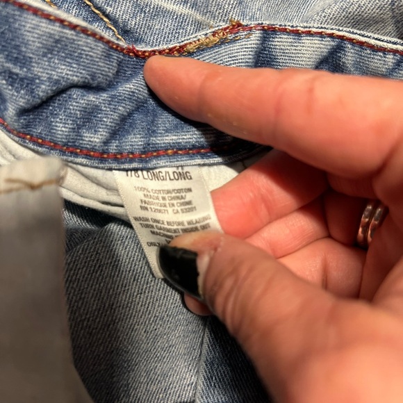 💕EUC-AEROPOSTALE HAILEY FLARE DISTRESSED JEANS SZ 7-8 LONG💕 - Picture 3 of 11